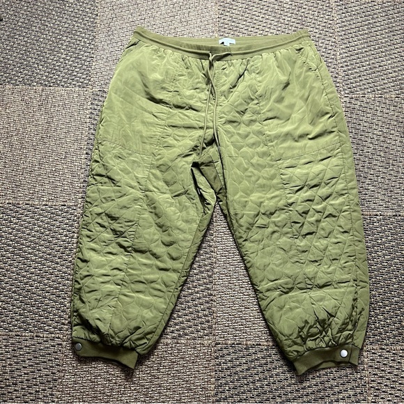 Sandy Liang x Target Pants - Sandy Liang x Target Quilted Joggers 3X Olive